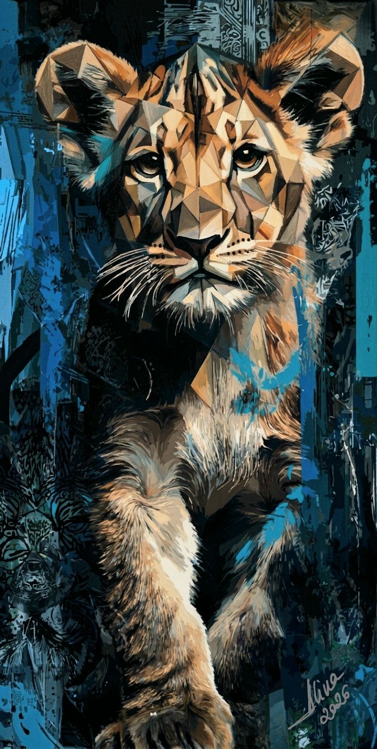 ArteDiAlina.com painting: It takes courage to grow up
